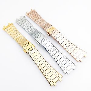 26 mm Çelik Bileklik İzleme Bant Strap, P Royal Oak 15400 15300 39mm 41mm model izleme için uygun