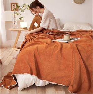 2023 Luxus Brief Kaschmir Designer Decke Weichen Woll Schal Schal Tragbare Wärme Verdickung Plaid Sofa Bett Fleece Gestrickte Decke