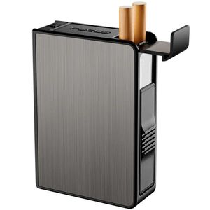 Nuovo portasigarette automatico tenere 20pcs sigarette portatile impermeabile a prova di umidità scatola di immagazzinaggio tascabile tabacco strumento di fumo I502