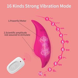 Nxy Vibrators Wireless Remote Wearable Vibrator Panties Sex Toys For Women Clitoris Stimulator 16 Speed Vibrating Egg Butterfly Femme 230627
