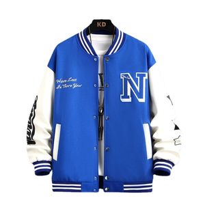 Mens Jackets autumn and winter American retro high street trend letter print Y2Kmen and women loose casual hundred take Baseball wear 230705