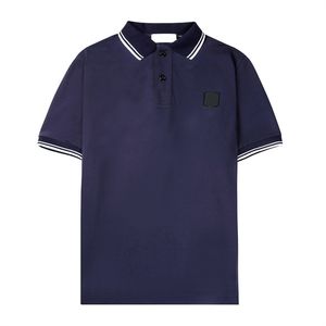 Yaz artı boyutu polo gömlek unisex moda marka yaka pamuk kısa kollu tişört paul gömlek