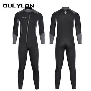 Swim Wear Oulylan 5M Man Diving Suit Suct Supplage гидрокостюм для неопрена мужчина Ультра вытянутые плюс флисовые теплые теплые.