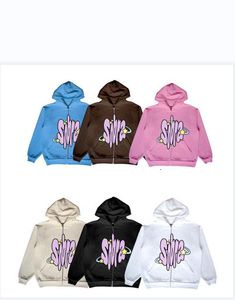 Women's Hoodies Sweatshirts Y2K zipper jacket male personality letter print pattern female loose casual hooded sweater fashion punk Harajuku street ins 230706