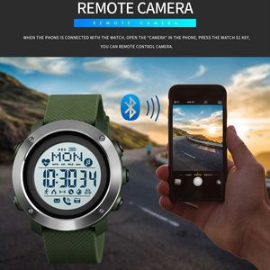 スマート腕時計ドームカメラスマートメンズスポーツ防水スマート Android の摩耗 Android OS IOS Bluetooth コンパスリロイインテリジェント SKMEI 2019 x0706