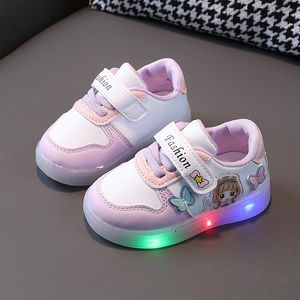 Кроссовки детей светодиодные туфли для мальчиков девочки освещены кроссовки светящиеся туфли для детских девочек кроссовки со светящейся подошвой 230705