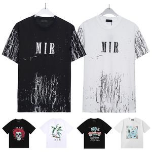Herr Dam Designer Amiry T-shirts Tryckt mode man T-shirt Toppkvalitet Bomull Casual T-shirts Kortärmade Lyx Hip Hop Streetwear T-shirts S-XL