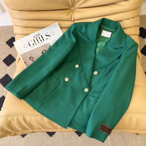 Terno feminino de grife blazer jaqueta jaqueta esportiva primavera novo top sarja tecido para terno