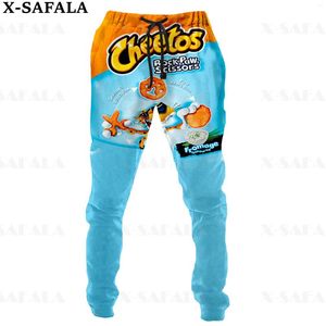 Calças masculinas Cheetos Food Snack Tuck Calças de moletom masculinas casuais Long Joggers Streetwear Calças esportivas de outono-1