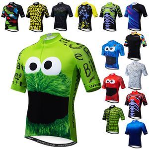 Bisiklet gömlekleri üstleri weimostar üst yeşil bisiklet forması komik erkekler kurabiye bisiklet bisiklet giyim maillot ciclismo nefes alabilen mtb bisiklet forması gömlek 230705