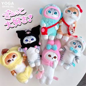 Pluche Sleutelhangers Haai Katten Kuro mi Kawaii 18Cm Pluche Zachte Hangende Leuke Speelgoed Kerst Verjaardagscadeau Voor Kinderen