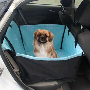 Wiosenne kwiaty transportery dla zwierząt pies pokrycie siedzenia samochodu przenoszenie dla psów koty mata koc tylny hamak Protector Transportin Perro HKD230706
