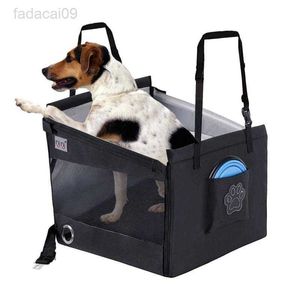 Cover Car Seggiolini auto per cuccioli pieghevoli traspiranti Lettino da viaggio per animali domestici Seggiolino auto di sicurezza per cani di taglia piccola e media fino a 44 libbre Accessori per cani HKD230706