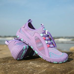 Vandringsskor 2023 Kvinnor Barfota Skor Vada Sommar Snabbtorkande Strand Vatten Skor Par Aqua Sneakers Utomhus Fitness Cykling Herrskor HKD230706