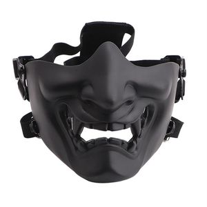 Spaventoso Sorridente Fantasma Mezza Maschera Forma Regolabile Copricapo Tattico Protezione Costumi di Halloween Accessori213z