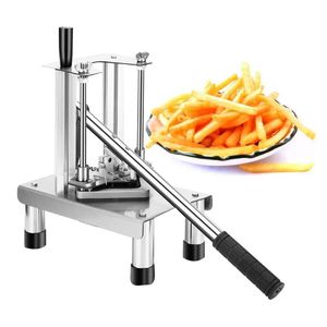 LINBOSS Home use vertical type hand press sweet potato stripe extrusion machinemanual 7mm10mm 14mm potato stick cutting Machine