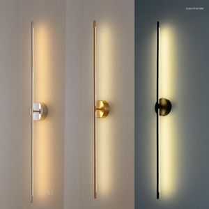 Wall Lamps Nordic Luxury Geometric Lines Whirling Living Room Bedroom Bedside Lamp Designer Mirror Headlight Aisle Lights