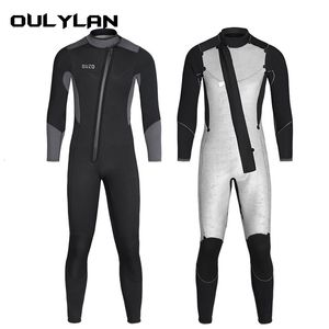 水着 Oulylan 男性ウルトラストレッチネオプレン 5 メートルダイビングスーツ水泳ウェットスーツ肥厚プラスフリース冷温ワンピース 230706