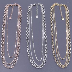 Chains 5PCS Fashion Multilayer Choker Set Stainless Steel Necklace For Women/Men Valentine's Gift Romantic Collar Jewelry Supplies