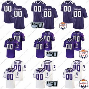 Benutzerdefinierte NCAA TCU Horned Frogs College-Football-Trikots Raymond III Richardson Robinson Russell Scott Staubach Williams Curtis Kaiuway Matiscik Reppenhagen Rogers