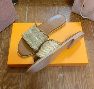 Sandali firmati pantofola Donna Flat Slides Infradito Summer Outdoor Mocassini Scarpe da bagno chaenles Beachwear Pantofole h54R