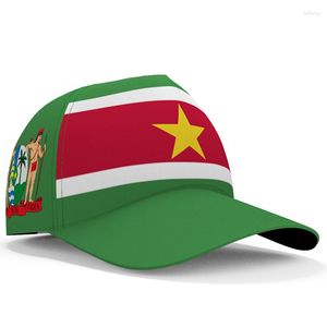 Bollkepsar Surinam Baseball Gratis Custom Made Namn Nummer Laglogotyp Sr Hat Sur Land Resor Nederländsk Nation Sranan Flagga Sarnam Huvudbonader