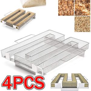 Ferramentas para churrasco acessórios 124 peças caixa de fumaça para churrasco gerador de frio aço inoxidável grelha ferramenta para fumar ao ar livre 230706