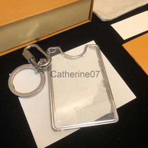Key Rings With Box Top Design Carabiner Keychains for Unisex Lover Key Chains Leather Alphabet Alloy Supply Wholesale J230706