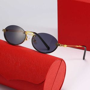 Fashion Carti Top Sun occhiali 2023 Nuovo piccolo telaio hip-hop maschile e femminile Trend di moda Street round con scatola originale