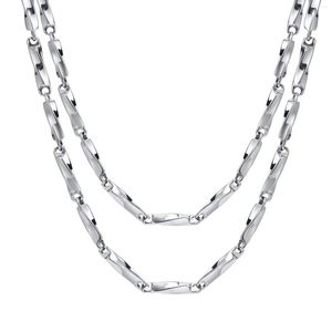 Ketten Herren 3,8 mm Edelstahl Halsketten Einfache Farbe Gliederkette Anhänger Halskette Für Männer Teenager Unisex Handgelenk Modeschmuck