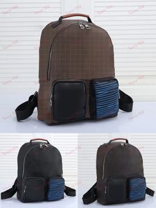 Zaino con doppia cerniera Borsa di moda stile doppia spalla di design Borsa per bagagli di grande capacità Zaini di design con tasca frontale di lusso