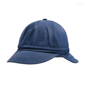 Ball Caps Novelty Men's And Women's Camping Double Brimmed Solid Color Button-down Mountaineering Outdoor Baseball