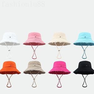 Designer bucket hats for men luxury cap Le Bob wide brim washable delicate gorras cotton wear comfortable sunshade ladies casual designer caps with drawstring C23