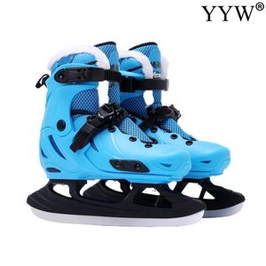 Pattini da ghiaccio Scarpe da pattinaggio Inverno Bambini Kid Inline Roller Skate Sneakers Professional Boy Girl Outdoor Parkour Runaway 230706