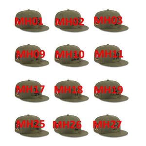 2023 Армейский бейсбол Оливер Грин Шляпа Snapback American Team Наша национальная любимая регулируемая шапка
