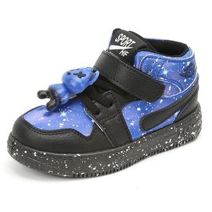 Sneakers Kruleepo Baby Kids High Top Casual Scarpe per bambini Girls Girls 3D Fashion Street Scarpe Sports Outdoor Games non Slip Sneakers 230705