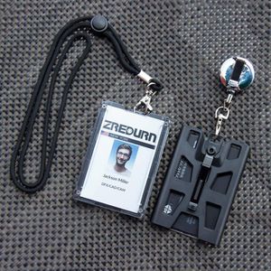 Other Office School Supplies ZAYEX Badge Holder Wallet Durable ID Card with Lanyard Clip for Offices Driver Licence Holds 14 Cards 230705