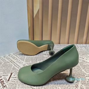 Leather Sandal Designer Women Heel Sandals Heel Height 6.5CM 9.5CM Summer Beach Wedding Party Shoes Size 35-42