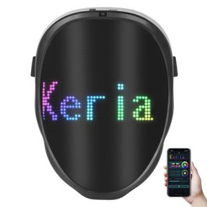 Маски для вечеринок Boywithuke Led Face Making Mask с приложением контролируемого Bluetooth для Хэллоуина Кристимас Год 230705