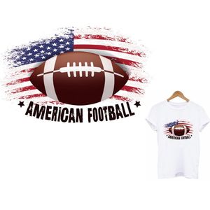 Kavramlar Yamalar Üzerinde Spor Demirleri Çıkartmalar Büyük Boyutlu Amerikan Futbol Isı Transferi Çıkartmaları Yıkanabilir DIY Aplike T-Shirts Kot Sırt Çantaları Giysileri