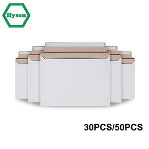 グリーティングカード 3050 個白硬質封筒メーラーセルフシールステイフラット Po 包装板紙チップボード 230706