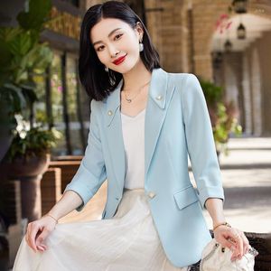 Damenanzüge Ladies Office Elegante Blazers Jackets Coat Frühling Sommer Frauen Business Work tragen professionelle Außenbeobachter Kleidung