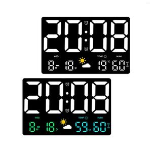 Wall Clocks Digital Alarm Clock Hanging Calendar For Office Living Room Home