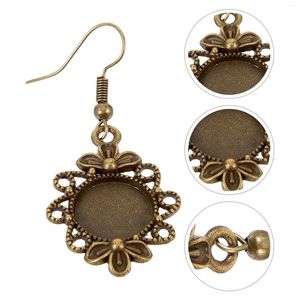 Dangle Earrings Pendant Making Bezel Tray Bezels Pendants Jewelry Blank Base Trays DIY Decorative Hooks