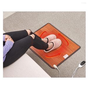 Carpets Heating Foot Mat Office Leather Waterproof Electric Pads Adjustable Warmer Carpet For Winter Home Offic