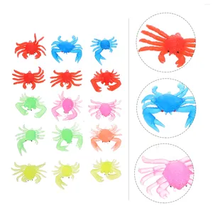 Wall Clocks 20 Pcs Small Crab Toy Bath Toys Marine Animal Seafood Plaything Ocean Tpr Child Kids Simulation