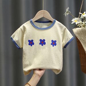 Dzieci dziewczyny letnie ubrania dla dzieci stroje sweter bawełniany T-shirt topy dla dzieci dziewczyna tkanina Tee 1-6T urodziny dziecka topy t-shirty