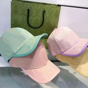 Designer Hat Letter Bucket Hat Casquette Boné de beisebol ao ar livre algodão respirável na moda verão colorido masculino para homem doce cor muitos estilos