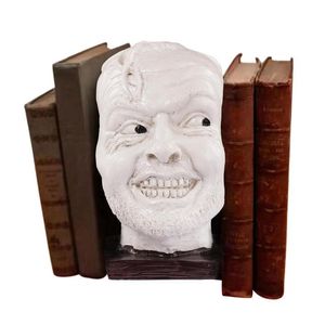 Dekorativa föremål Figurer Skulptur av det lysande bokstödsbiblioteket Här är Johnny Resin Desktop Ornament Bokhylla Kreativ staty Figur 230705