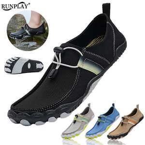 Vandringsskor Herr Strand Aqua Skor Uppströms Vadning Sport Loafers Skor Dam Simning Barfota Vattenskor För Klättring Båtliv Fiske Surf HKD230706